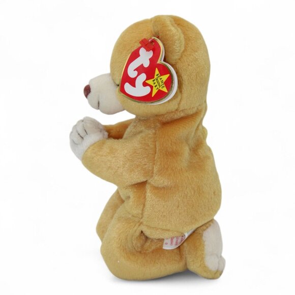 Ty Beanie Baby Hope Praying Bear Plush Toy 1998 Soft Collectible Tan Stuffed Ani - Picture 2 of 7